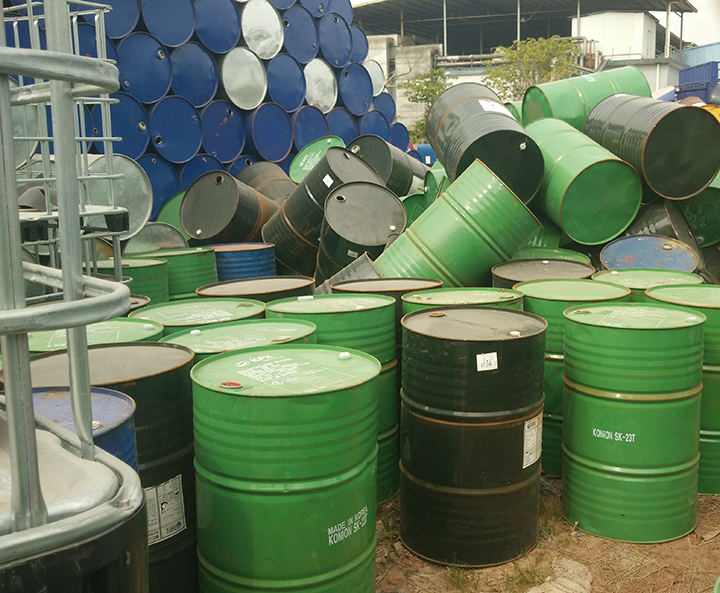 中山二手铁桶回收化工铁桶用钢板的表面质量？